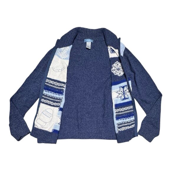 Classic Element Ladies Full Zip Winter Christmas Oversized Cardigan size Large - Picture 4 of 10